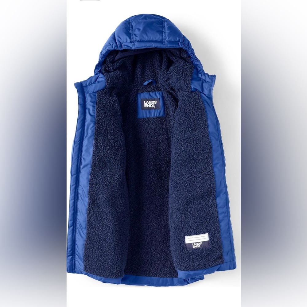 Land’s End puffer parka youth jacket -NEW - Picture 3 of 3